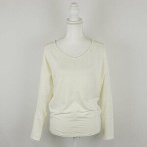 Roadrunner Sports Women's Small Cream Scoop Neck Dolman Sleeve Knit Blouse